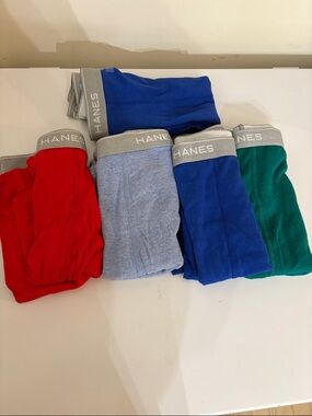 Hanes 5-Pack Men's Boxer Briefs size XL
